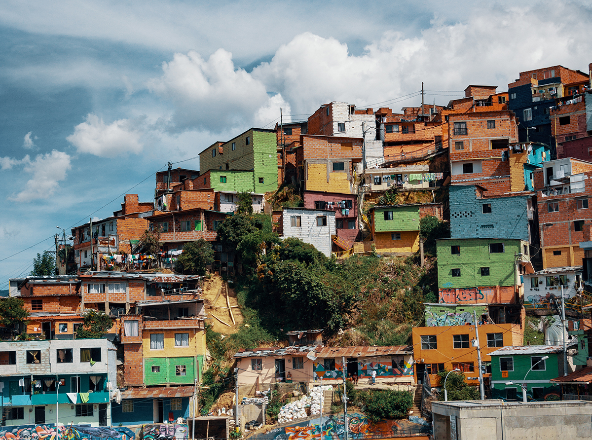 Traditional houses reflecting the country's cultural and educational heritage.