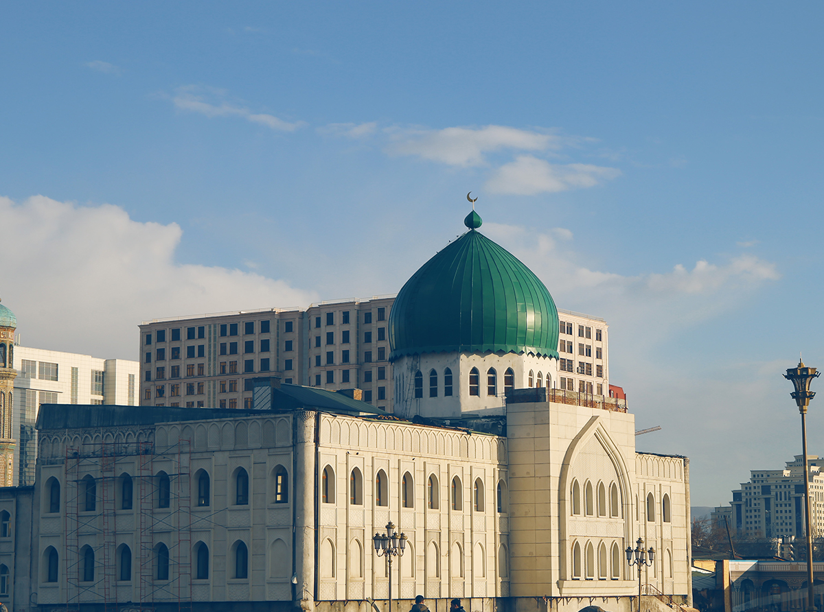 Renowned landmark in Tajikistan, highlighting the country's history and natural beauty.